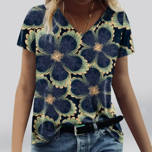 Juliette - Vintage Bluse mit Blumendruck