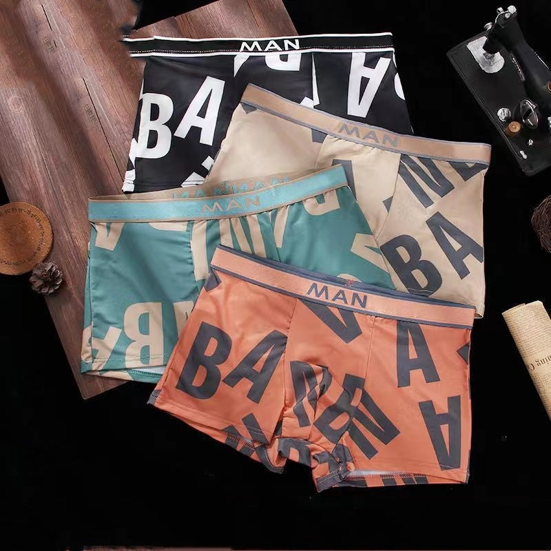 Herren Sommer Unterwäsche – Atmungsaktive Boxershorts mit Graphen, 4er Pack