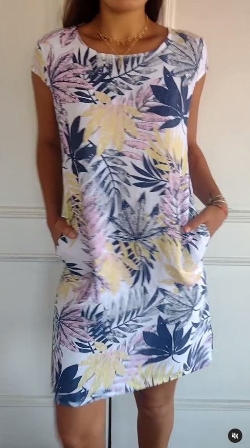 Vivian - Freizeitkleid mit Botanischem Druck