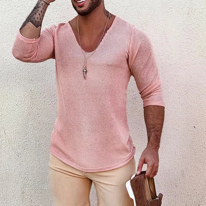 Herren Boho Langarmshirt – Lockerer Freizeitstil für Alltag & Streetwear