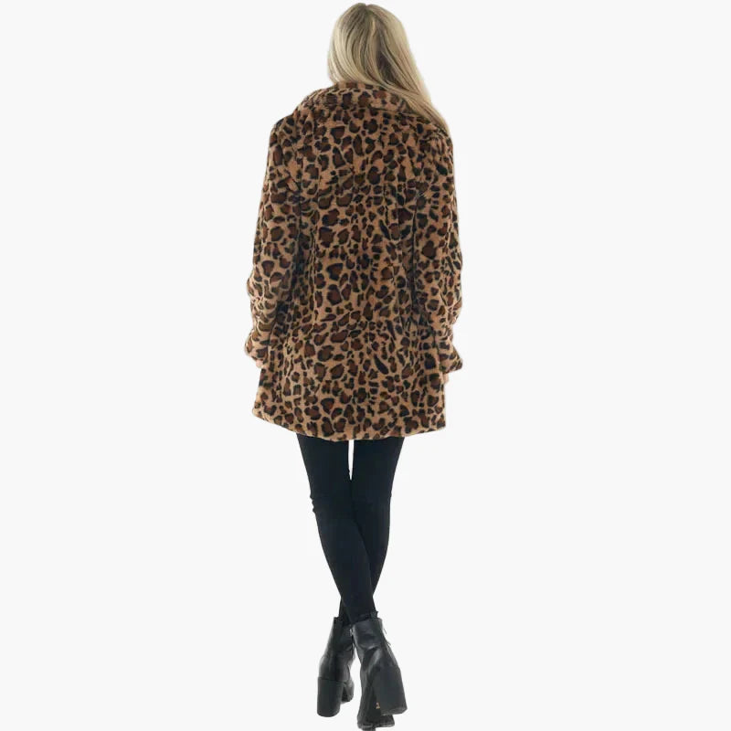 Damen Übergangsjacke mit Leopardenmuster – Modische Statement Jacke für Alltag und Ausgehen