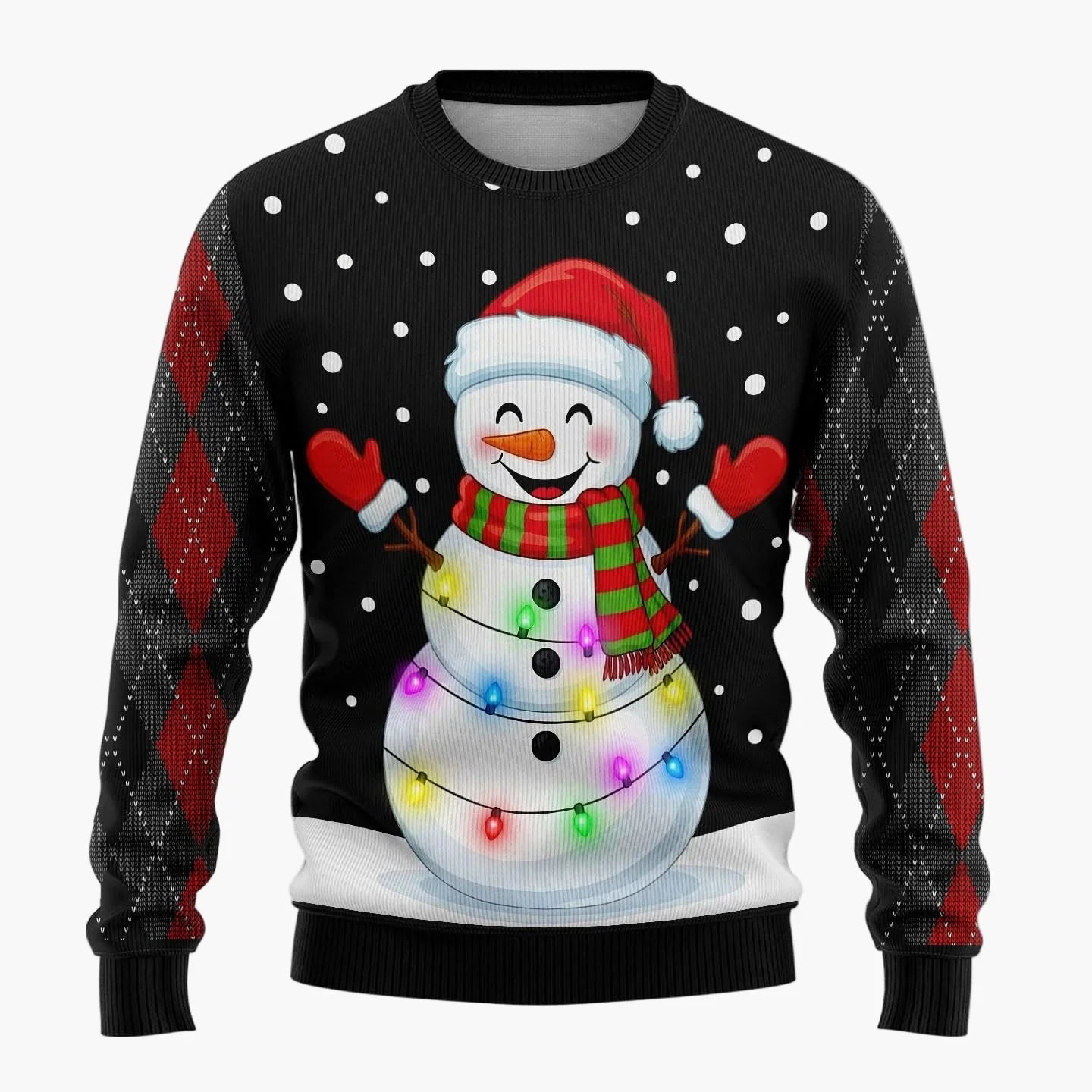 Herren Lustiger Weihnachts-Pullover mit frechem Santa-Motiv – Perfekt für Weihnachtsfeiern & Ugly Christmas Sweater Partys