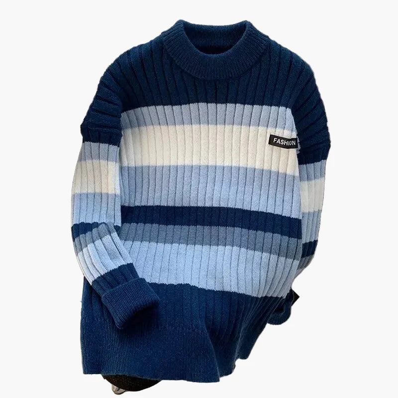 Herren Pullover im modernen Blockstreifen-Design – Lässiger Strickpullover für Alltag und Freizeit