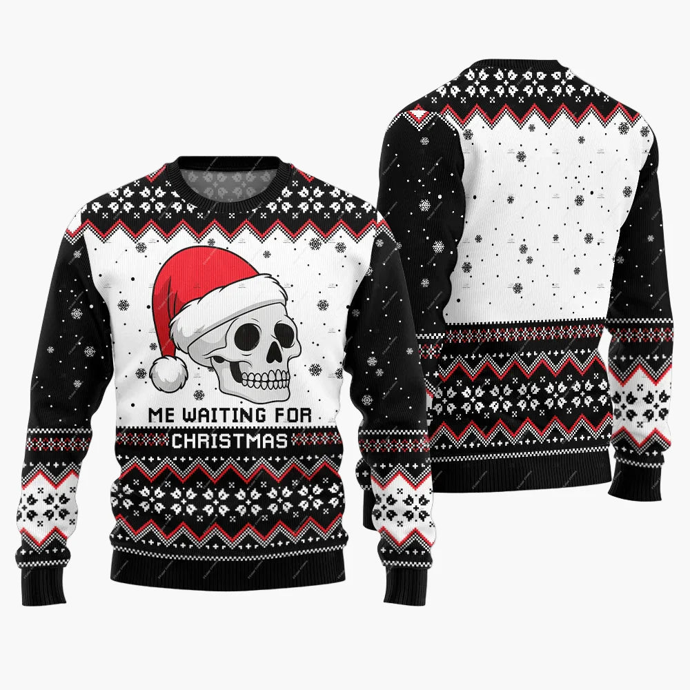 Herren Lustiger Weihnachtspullover Jingle Balls – Ugly Christmas Sweater für Männer, Party & Festtage