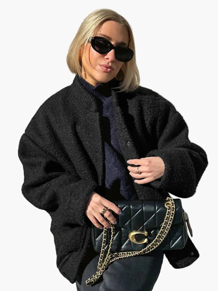 Damen Oversized Bomberjacke im modernen Streetstyle – Ideal für Alltag und Freizeit