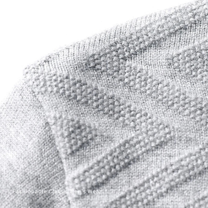 Herren Pullover mit gestreiftem Kragen – Eleganter Business & Casual Look