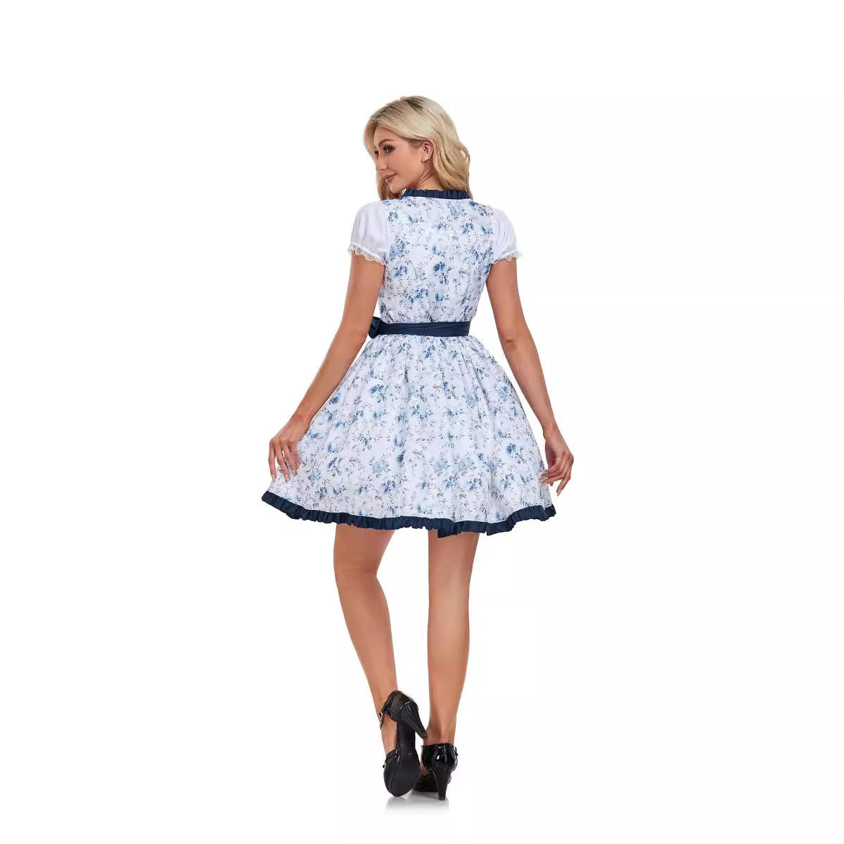 Damen Trachtenkleid Dirndl im traditionellen Stil für Fest, Bühne & Oktoberfest