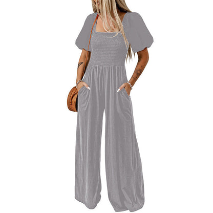 Brenda – Damen-Jumpsuit mit Quadratkragen