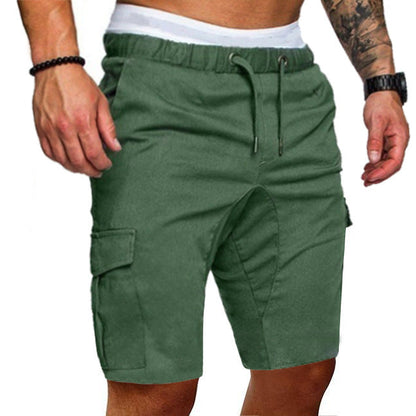 Wayne – Enge elastische Herren-Cropped Shorts