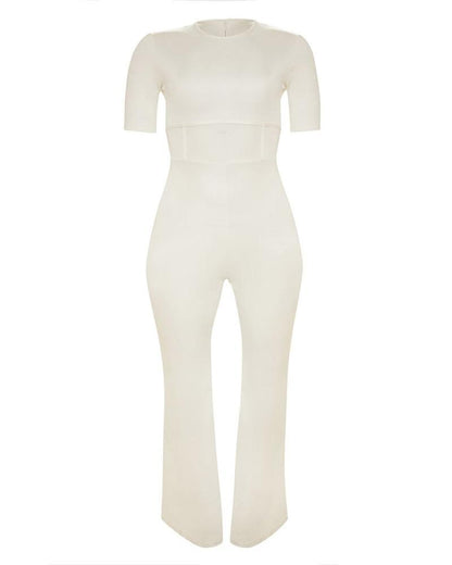 Sophia – Damen-Jumpsuit in Weiß