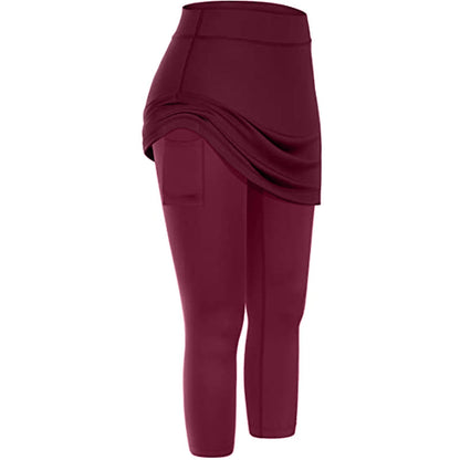 Sarah – Sportliche Tennis-Leggings mit Rock und Taschen