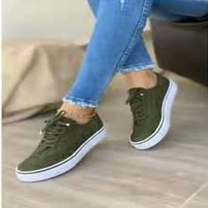 Damen Sneaker Freizeit Halbschuhe mit Broguing-Details und Plateausohle – Alltag & Urban Style