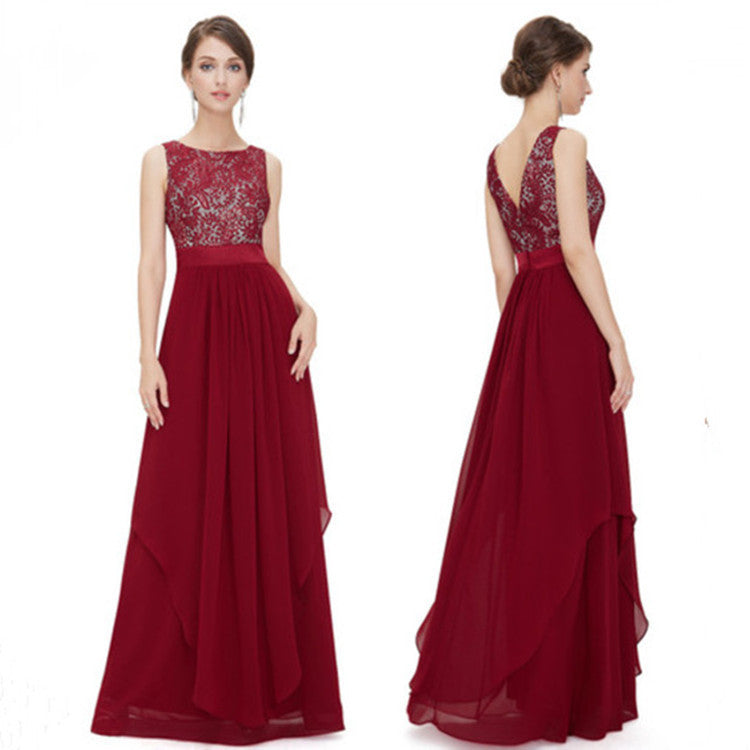 Kathleen – Chiffonkleid mit Spitze