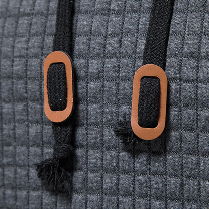 Herren Kapuzenpullover Kariert – Moderner Freizeit-Hoodie für Alltag und Sport