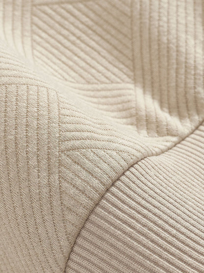 Herren Halb-Zip Pullover mit Strukturmuster – Smart-Casual Stil für Alltag und Büro