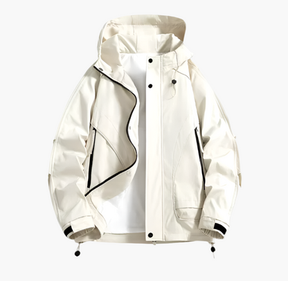 Herren Outdoor Funktionsjacke – Winddichte Regenjacke für Freizeit und Sport