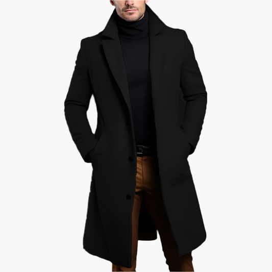 Herren Mantel Klassisch Eleganter Business Wintermantel – Stilvoller Outdoor-Look