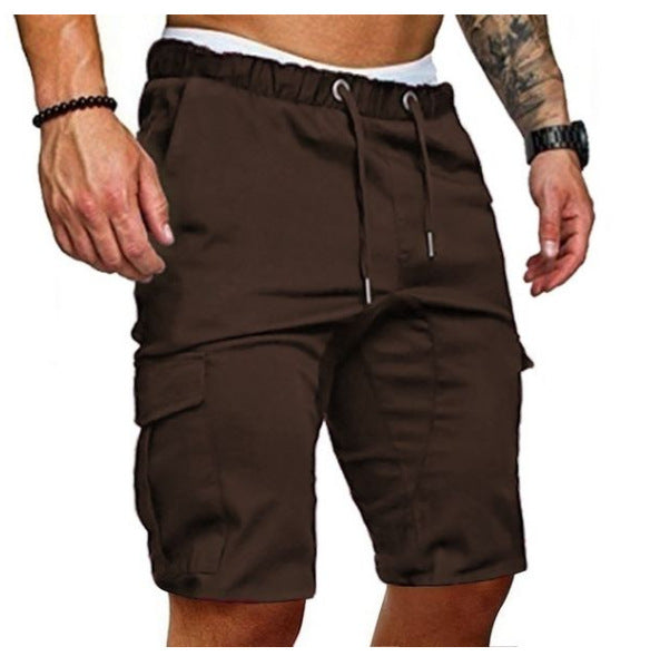 Wayne – Enge elastische Herren-Cropped Shorts