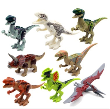 Kinder Dinosaurier Bausteine Figuren Set – Lernspielzeug für Jungen und Mädchen, Kreatives Sammelspielzeug