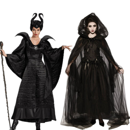 Halloween Damen Hexe & Maleficent Kostüm – Magische Verkleidung für Party & Karneval