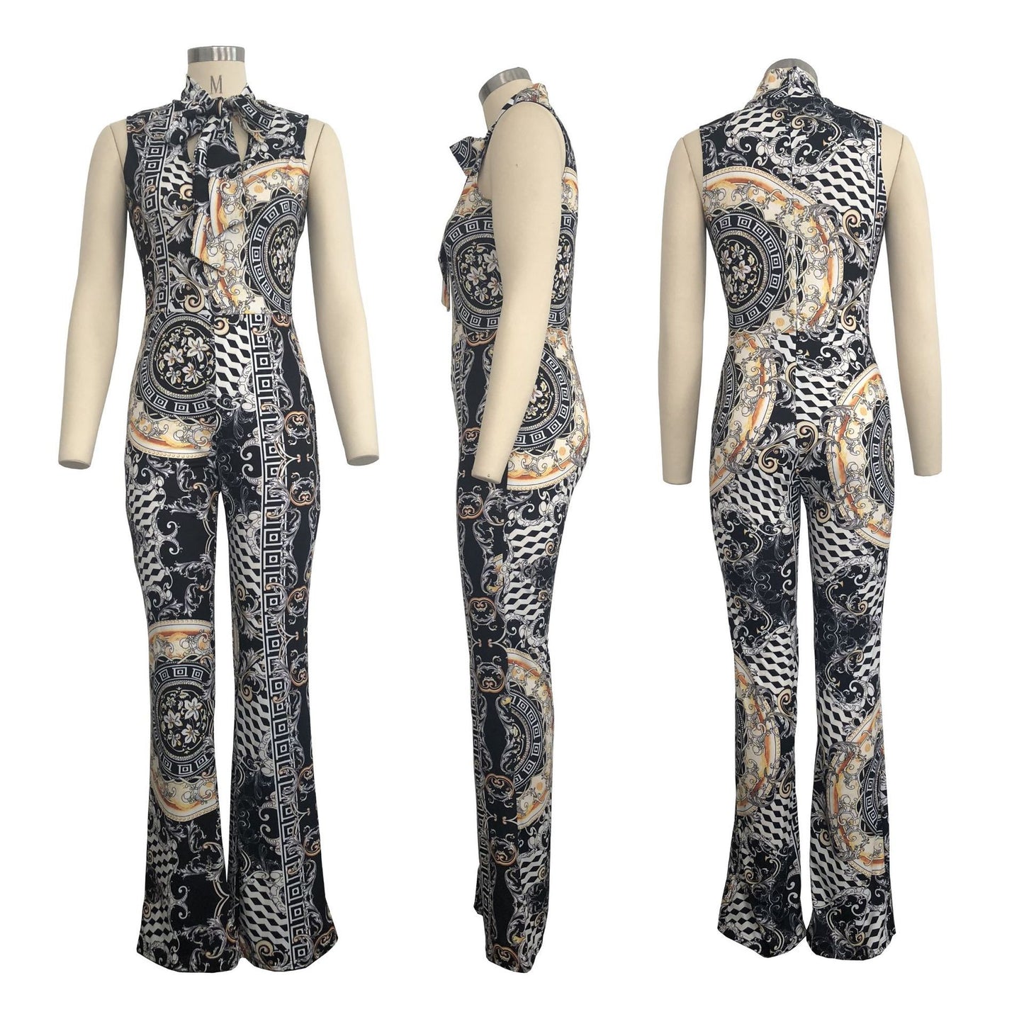 Faith – Ärmelloser Damen-Jumpsuit mit Print