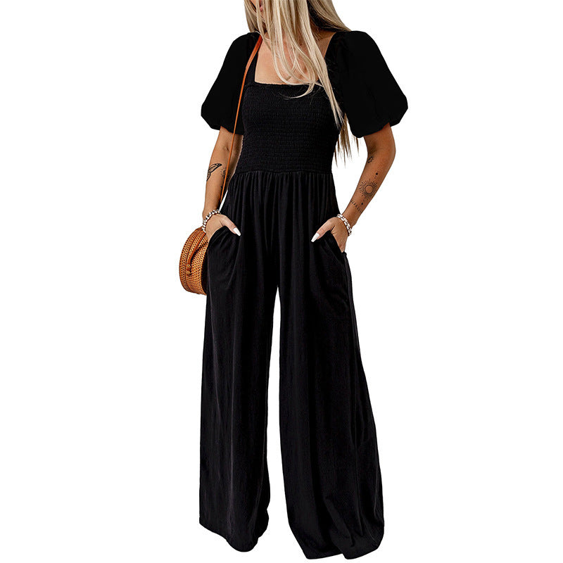 Brenda – Damen-Jumpsuit mit Quadratkragen