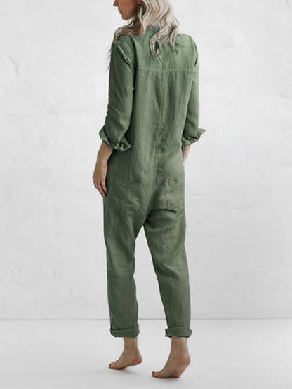 Dagny - Einfarbiger Jumpsuit