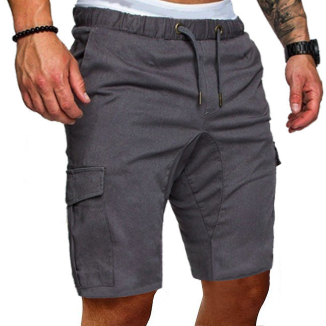 Wayne – Enge elastische Herren-Cropped Shorts