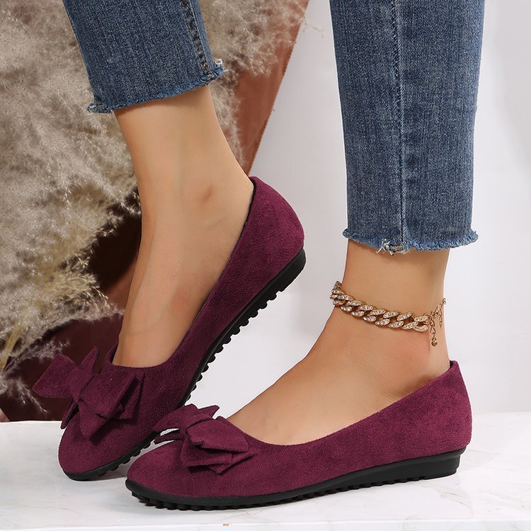 Damen Ballerinas mit Schleife – Elegante Flats für Alltag und Büro