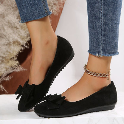 Damen Ballerinas mit Schleife – Elegante Flats für Alltag und Büro