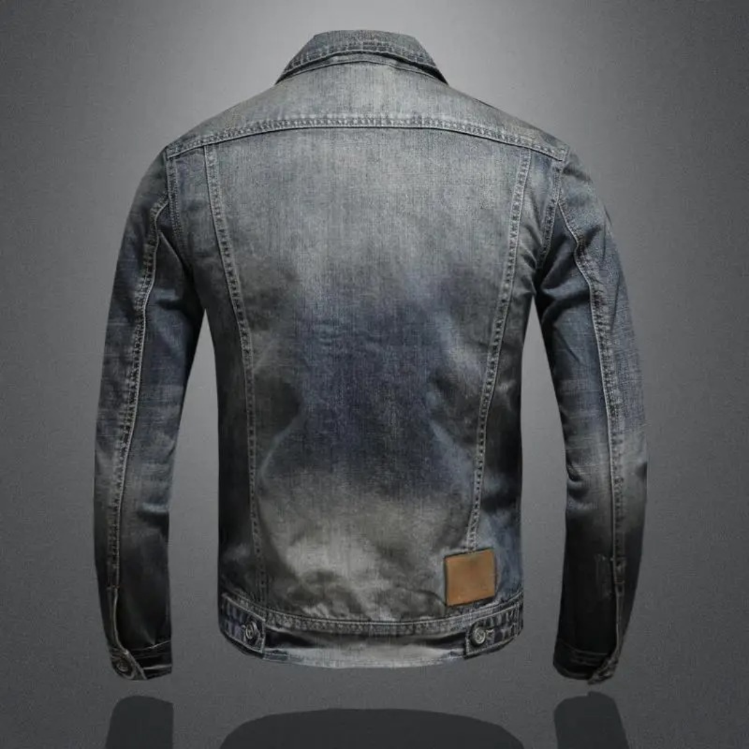 Herren Jeansjacke im Vintage-Stil – Klassische Denimjacke für Alltag und Freizeit