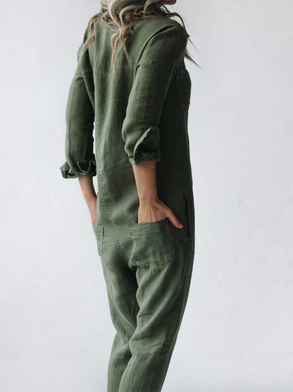 Dagny - Einfarbiger Jumpsuit