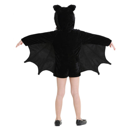 Kinder Halloween Fledermaus Kostüm – Unisex Karneval & Party Verkleidung für Jungen und Mädchen