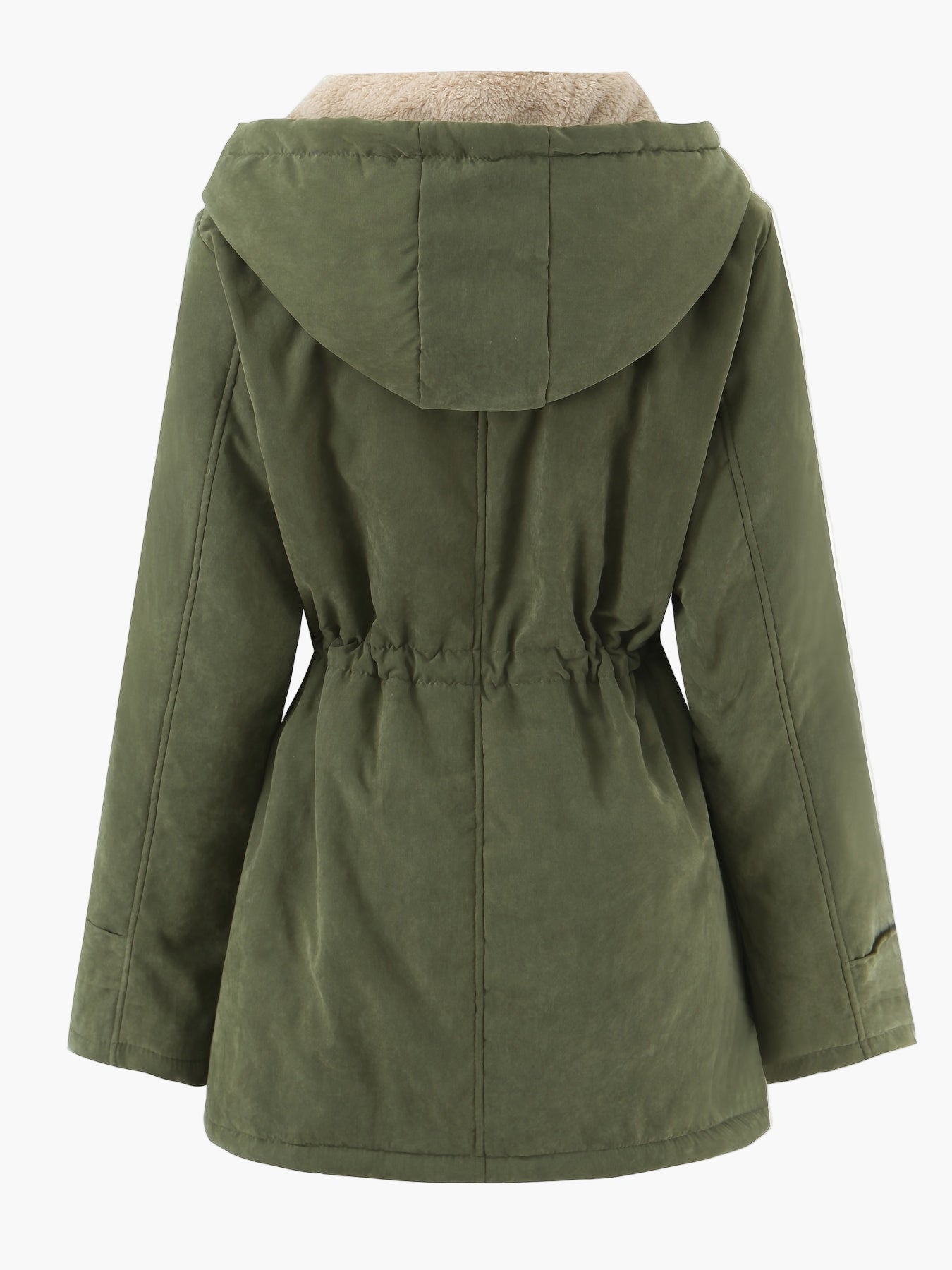 Damen Winterparka mit Kapuze und Teddyfutter – Freizeitjacke für Alltag und Outdoor