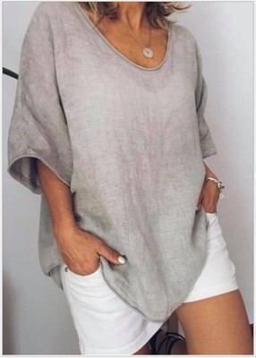 Sharon – Lockere Kurzarm-T-Shirts für Damen im Sommer