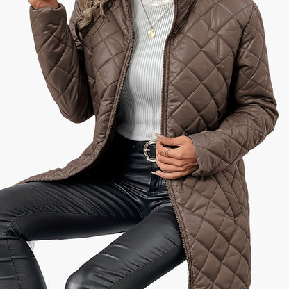 Damen Steppjacke mit Reißverschluss – Moderner Übergangs-Look für Alltag & Freizeit
