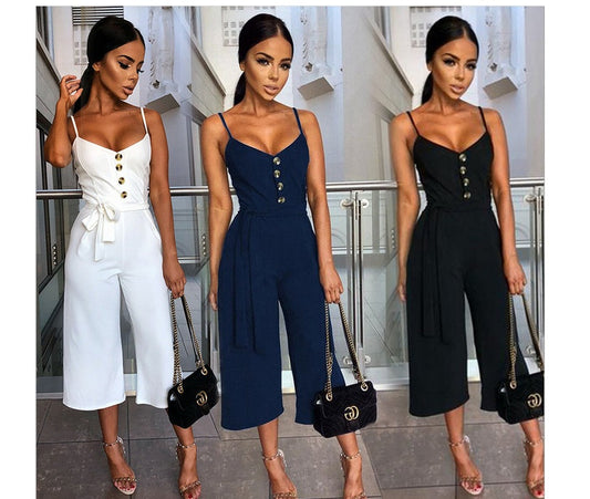 Sophia – Sexy Damen Jumpsuit mit Halterneck