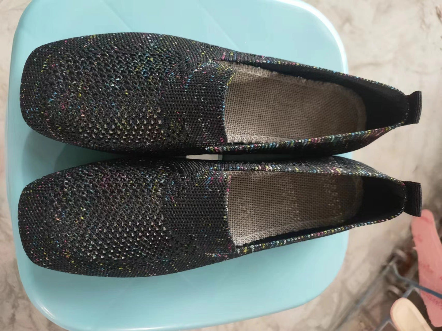 Adele – Flache, spitz zulaufende, geflochtene Pumps aus veganem Leder für Damen