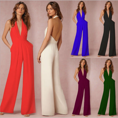 Tara – Ärmelloser Halter-Jumpsuit
