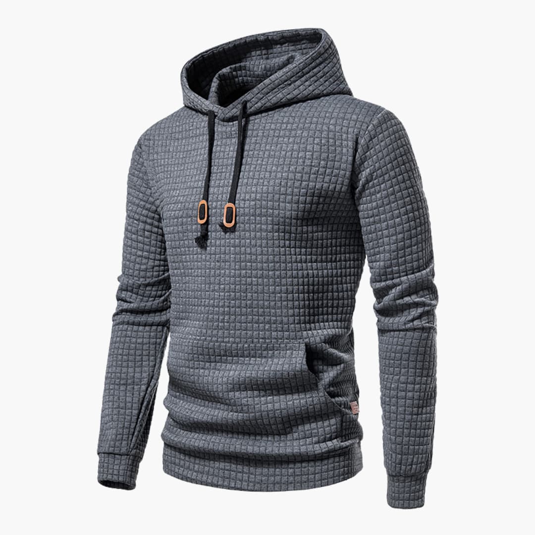 Herren Kapuzenpullover Kariert – Moderner Freizeit-Hoodie für Alltag und Sport