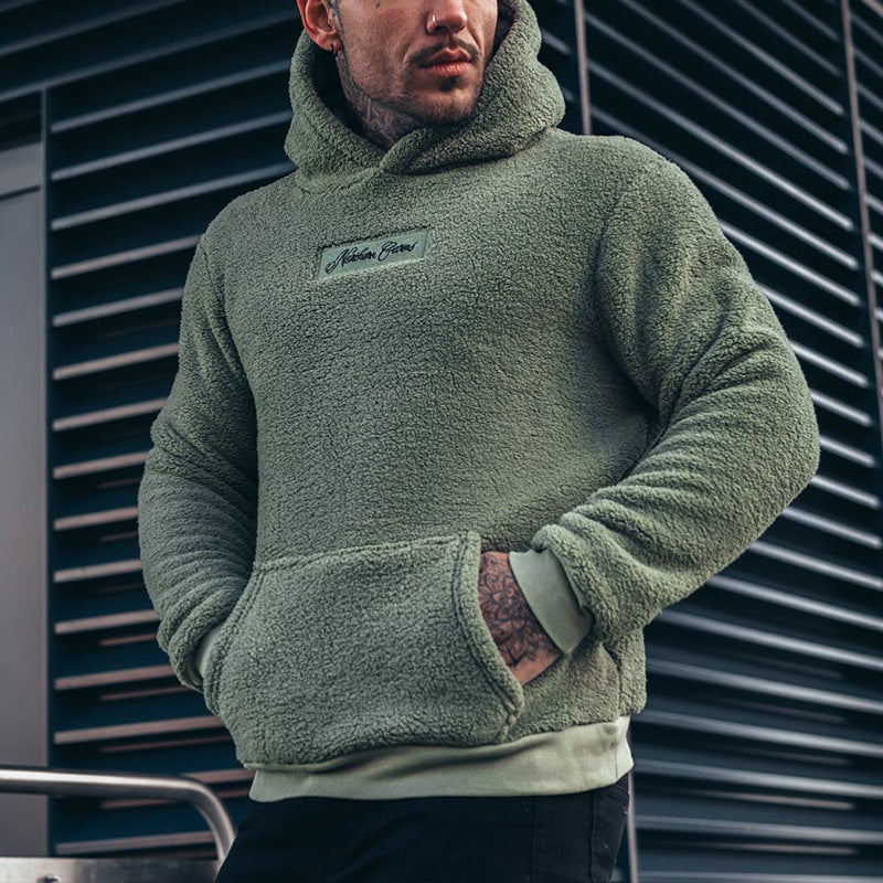 Herren Kuscheliger Kapuzenpullover – Plüsch Hoodie für Alltag & Freizeit