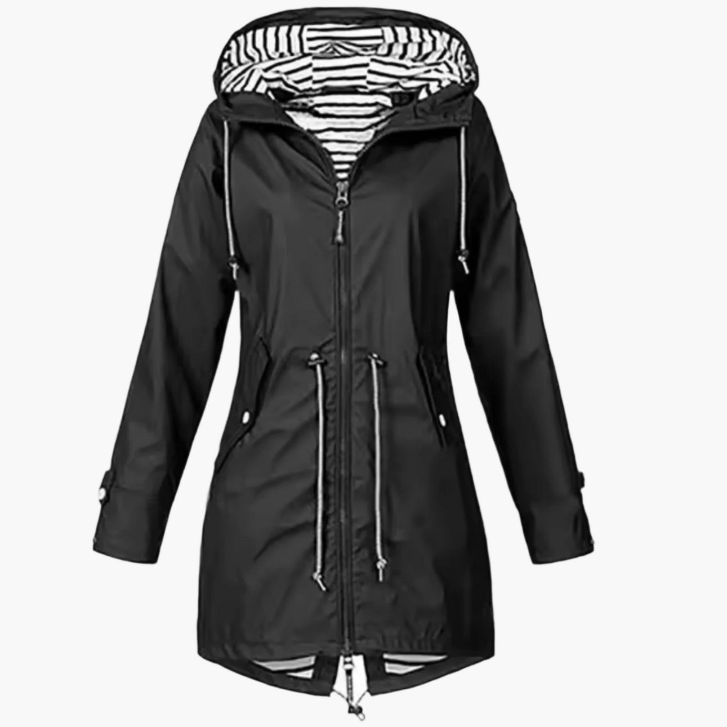 Damen Regenjacke Outdoor Windbreaker mit Kapuze – Wasserdichte Übergangsjacke für Freizeit & Reisen