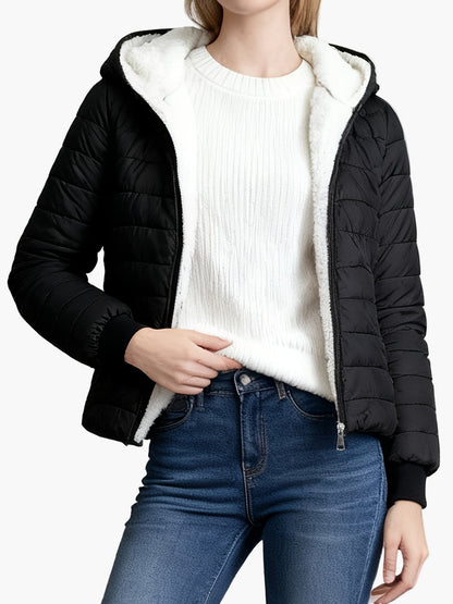 Damen Steppjacke mit Kapuze – Modische Freizeitjacke für Herbst und Winter