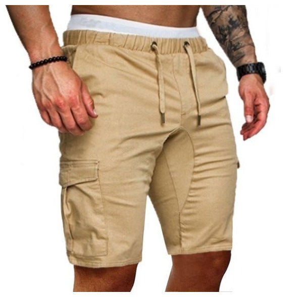 Wayne – Enge elastische Herren-Cropped Shorts