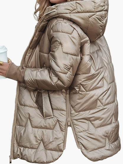 Damen Elegante Kurzjacke mit Reißverschluss – Stilvolle Übergangsjacke für Alltag & Freizeit