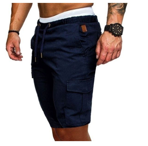 Wayne – Enge elastische Herren-Cropped Shorts