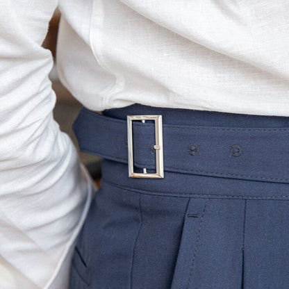 Herren High-Waist Maßgeschneiderte Anzughose mit Bundversteller – Eleganter Business & Freizeitstil