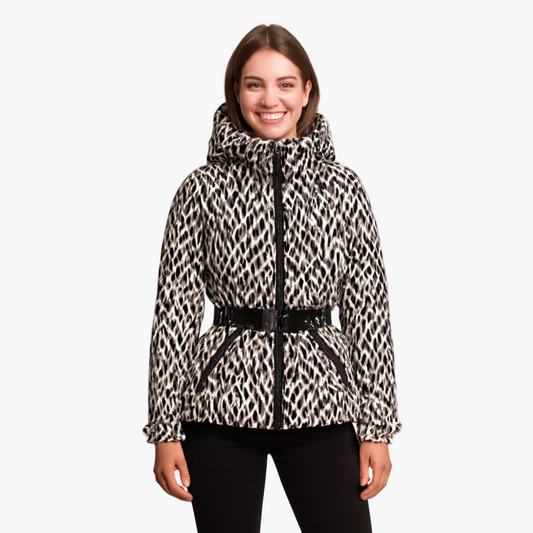Damen Steppjacke mit Gürtel und Kapuze – Elegante, Wasserabweisende Winterjacke für Alltag und Outdoor