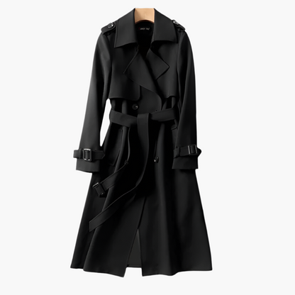 Damen Trenchcoat im klassischen Stil für Frühling – Eleganter Mantel für Business & Freizeit