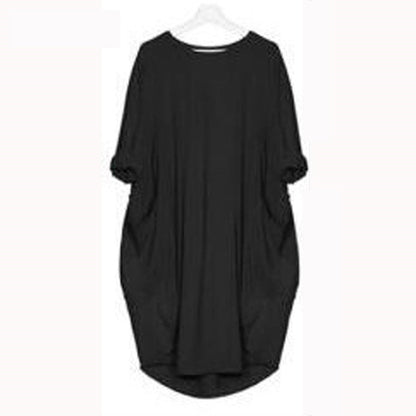 Jade – Süßes Damenkleid mit Rundhals und weitem Schnitt